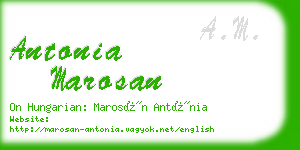 antonia marosan business card
